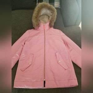J Crew pink puffer thermore jacket